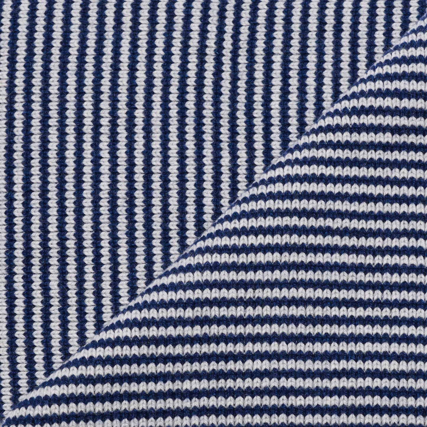 Navy & Light Grey - Cashmere Scarf