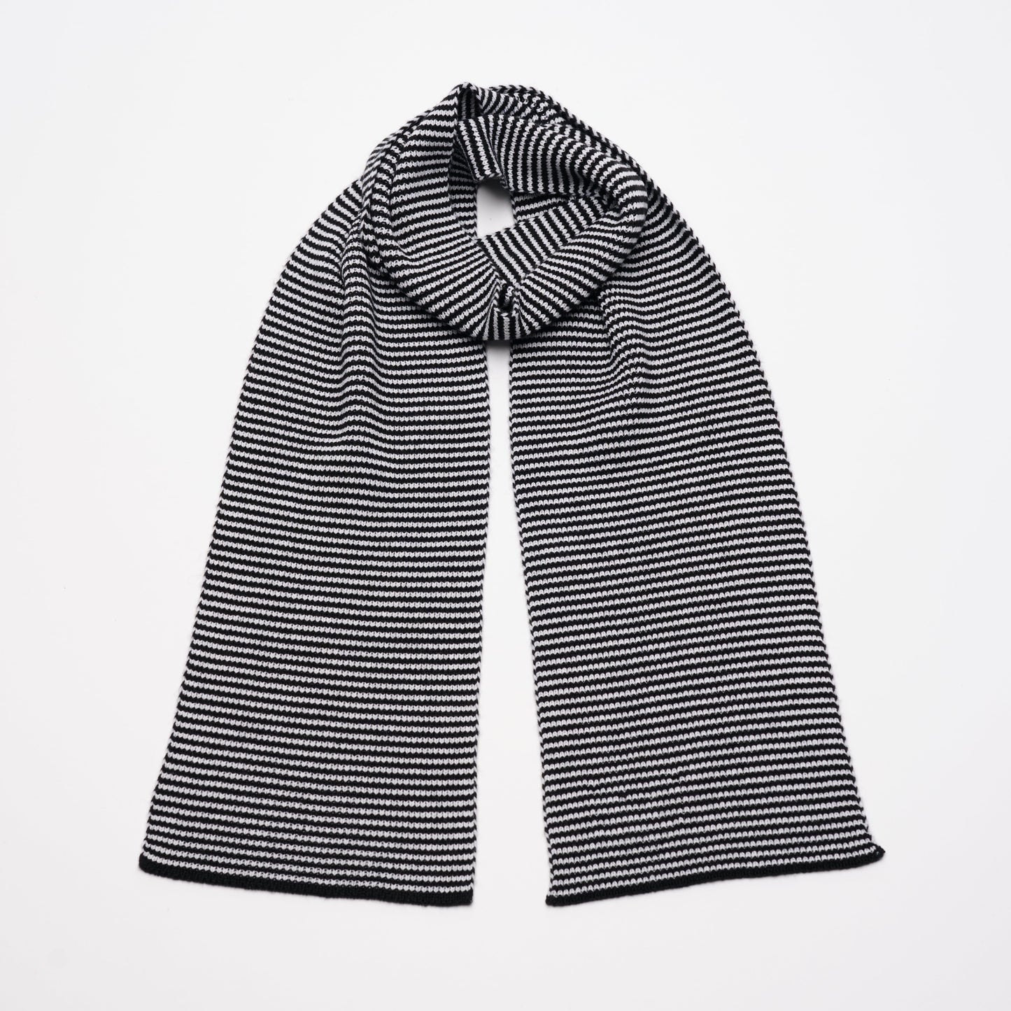 Panda Hugs - Black & White Cashmere Scarf
