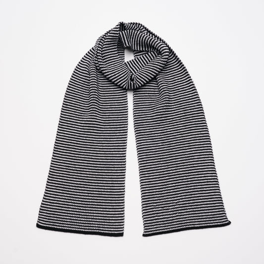 Panda Hugs - Black & White Cashmere Scarf