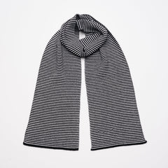 Panda Hugs - Black & White Cashmere Scarf