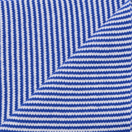 Bright Blue & White - Cashmere Scarf
