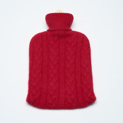 Red - Cashmere Hot Water Bottle