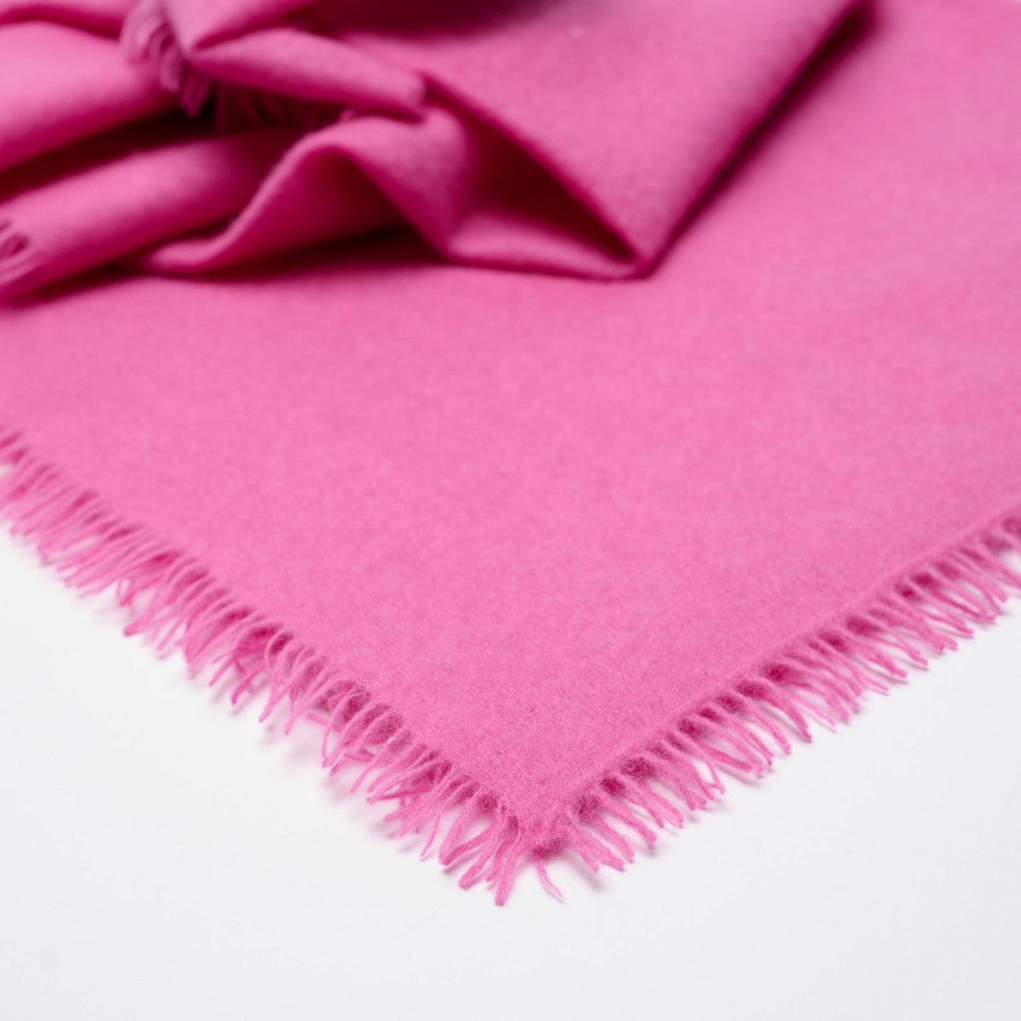 Handwoven Fine Felted Cashmere Shawl - Old Rose