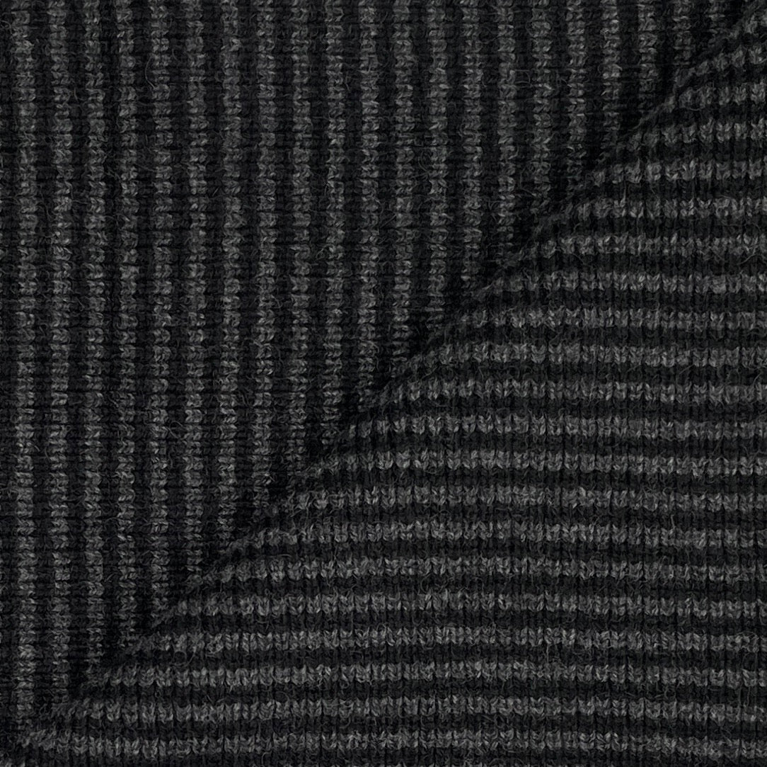 Black & Charcoal - Cashmere Scarf