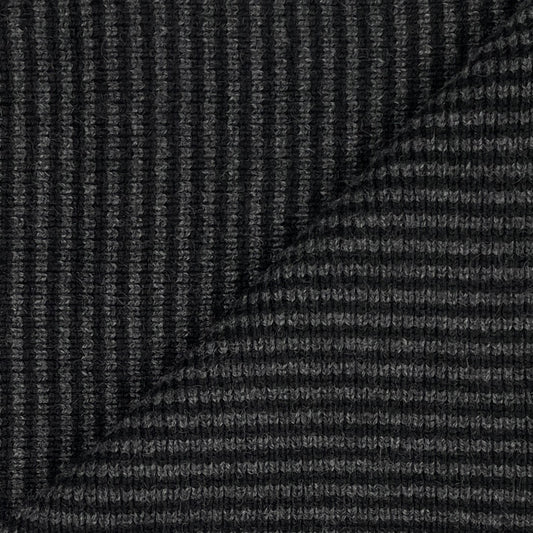Black & Charcoal - Cashmere Scarf